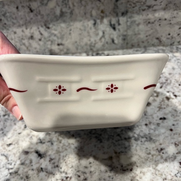 Longaberger Star Shaped Pottery Dish with Red accents - Picture 4 of 6